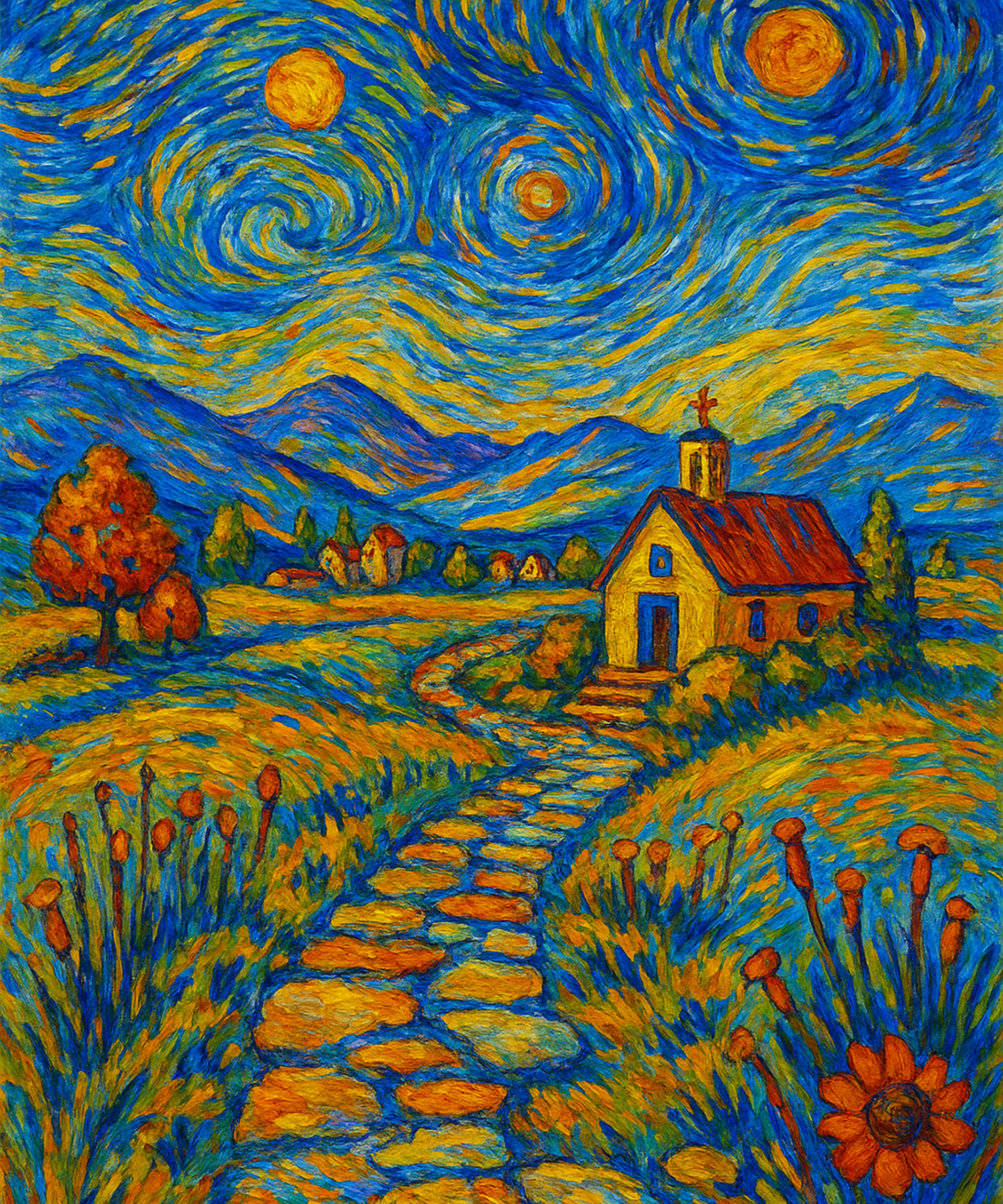 Van Gogh’s impasto technique